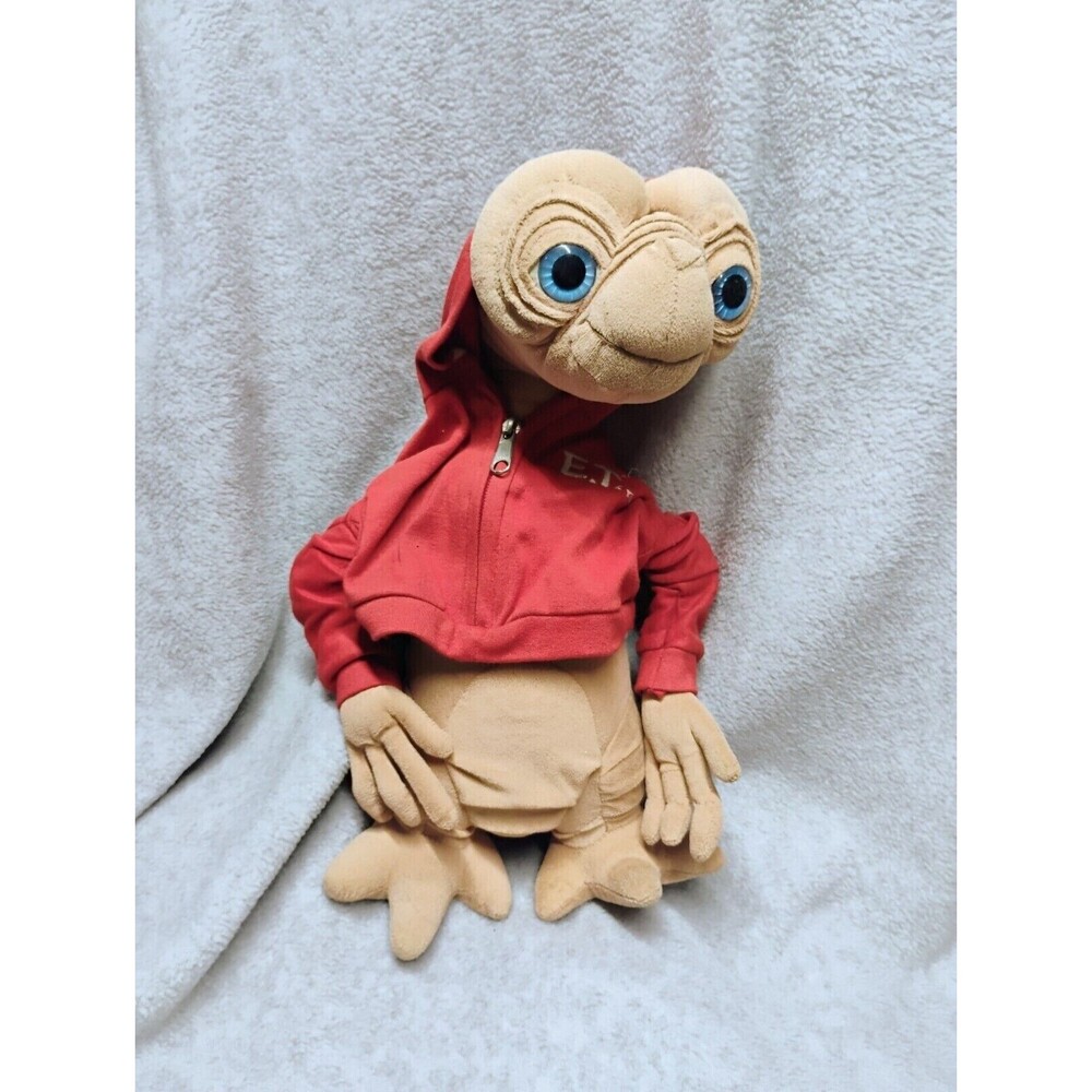 ET Plush Universal Studios 9” Red Zip Jacket Sweater Vintage Extra Terrestrial